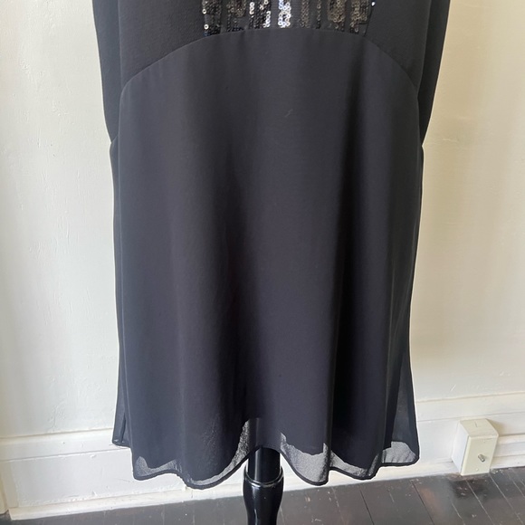 NWOT BCBG Black Sequin Mini Dress - Picture 4 of 9